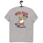 Gym Blond Hair Light Skin Tone Glasses Long Moustache & Chin Beard Dad T-Shirt