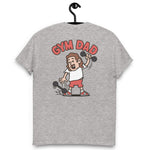 Gym Brown Hair Light Skin Tone No-Glasses Long Moustache Dad T-Shirt