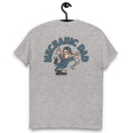 Mechanic Brown Hair Light Skin Tone No-Glasses Moustache & Chin Beard Dad T-Shirt