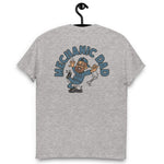 Mechanic Brown Hair Tan Skin Tone Glasses Beard Dad T-Shirt