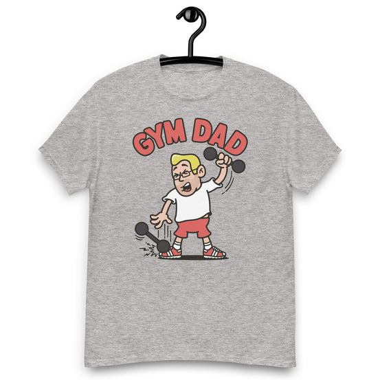 Gym Blond Hair Light Skin Tone Glasses Medium Stubble Dad T-Shirt