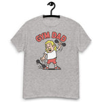 Gym Blond Hair Light Skin Tone No-Glasses Long Moustache Dad T-Shirt
