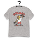Gym Blond Hair Tan Skin Tone No-Glasses Bald Beard Dad T-Shirt