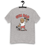 Gym Blond Hair Tan Skin Tone No-Glasses Bald Stubble Dad T-Shirt