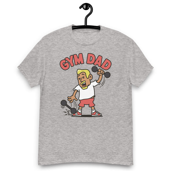 Gym Blond Hair Tan Skin Tone No-Glasses Medium Moustache & Chin Beard Dad T-Shirt