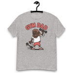 Gym Brown Hair Dark Skin Tone Glasses Long Moustache & Chin Beard Dad T-Shirt