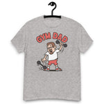 Gym Brown Hair Light Skin Tone Glasses Short Moustache & Chin Beard Dad T-Shirt