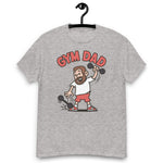 Gym Brown Hair Light Skin Tone No-Glasses Short Beard Dad T-Shirt