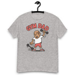 Gym Brown Hair Tan Skin Tone No-Glasses Bald Stubble Dad T-Shirt