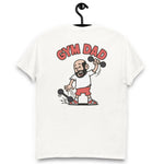 Gym Black Hair Light Skin Tone No-Glasses Bald Beard Dad T-Shirt