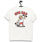 Gym Blond Hair Light Skin Tone Glasses Bald Moustache Dad T-Shirt