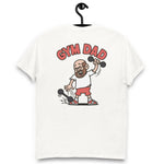 Gym Brown Hair Light Skin Tone Glasses Bald Beard Dad T-Shirt