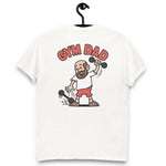 Gym Brown Hair Light Skin Tone No-Glasses Bald Beard Dad T-Shirt