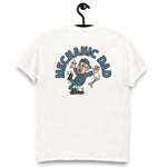 Mechanic Blond Hair Light Skin Tone No-Glasses Moustache Dad T-Shirt