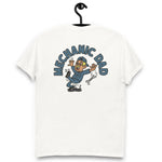 Mechanic Blond Hair Tan Skin Tone Glasses Moustache Dad T-Shirt