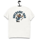 Mechanic Brown Hair Tan Skin Tone Glasses Beard Dad T-Shirt