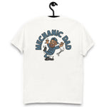 Mechanic Brown Hair Tan Skin Tone No-Glasses Beard Dad T-Shirt