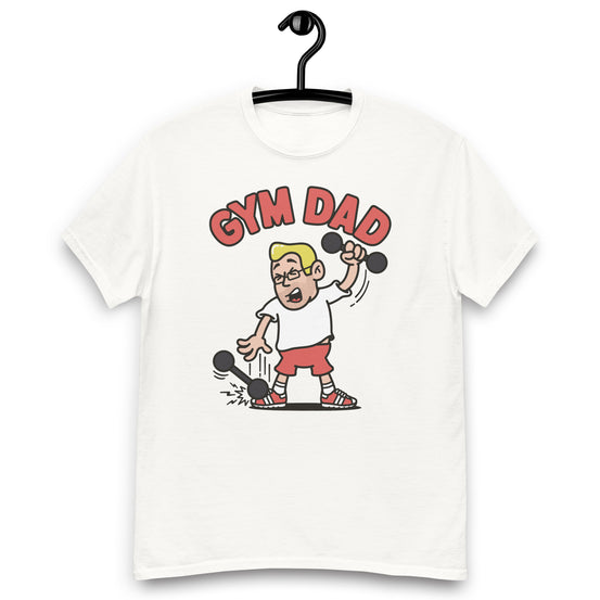 Gym Blond Hair Light Skin Tone Glasses Medium Stubble Dad T-Shirt