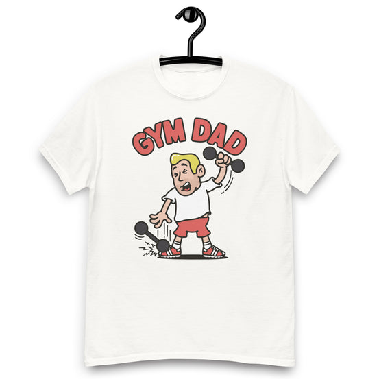 Gym Blond Hair Light Skin Tone No-Glasses Medium Stubble Dad T-Shirt