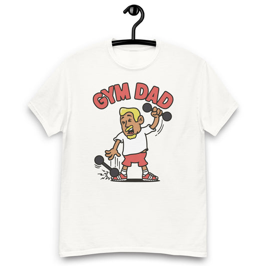 Gym Blond Hair Tan Skin Tone No-Glasses Medium Moustache & Chin Beard Dad T-Shirt