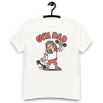Gym Brown Hair Light Skin Tone No-Glasses Long Moustache & Chin Beard Dad T-Shirt