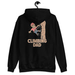 Climbing Black Hair Tan Skin Tone Glasses Stubble Dad Hoodie