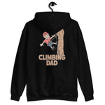 Climbing Blond Hair Light Skin Tone No-Glasses Stubble Dad Hoodie