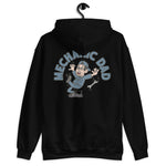 Mechanic Black Hair Light Skin Tone Glasses Stubble Dad Hoodie