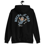 Mechanic Black Hair Tan Skin Tone No-Glasses Stubble Dad Hoodie