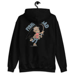 Fishing Black Hair Tan Skin Tone No-Glasses Stubble Dad Hoodie