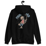 Fishing Brown Hair Dark Skin Tone Glasses Stubble Dad Hoodie