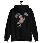 Fishing Brown Hair Dark Skin Tone No-Glasses Moustache Dad Hoodie