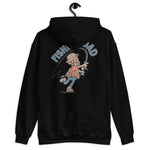 Fishing Brown Hair Tan Skin Tone No-Glasses Beard Dad Hoodie