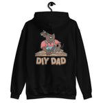 DIY Black Hair Dark Skin Tone No-Glasses Moustache Dad Hoodie