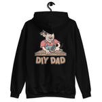 DIY Black Hair Light Skin Tone Glasses Stubble Dad Hoodie