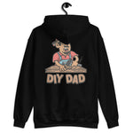 DIY Black Hair Tan Skin Tone Glasses Moustache & Chin Beard Dad Hoodie