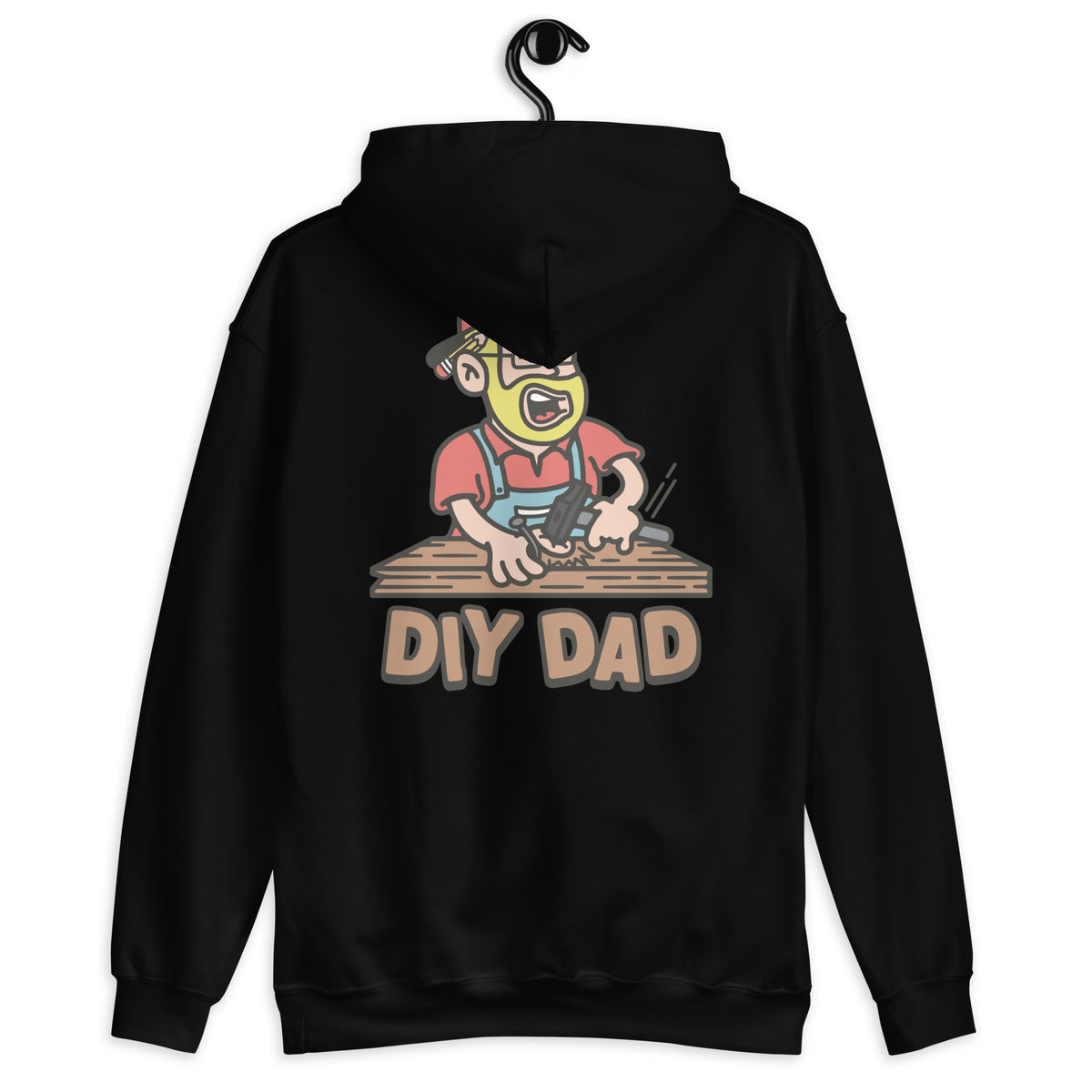 DIY Blond Hair Light Skin Tone Glasses Beard Dad Hoodie