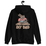 DIY Brown Hair Dark Skin Tone Glasses Beard Dad Hoodie