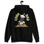 Cooking Black Hair Dark Skin Tone Glasses Beard Dad Hoodie