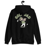 Golf Black Hair Light Skin Tone No-Glasses Beard Dad Hoodie