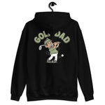 Golf Black Hair Tan Skin Tone No-Glasses Stubble Dad Hoodie