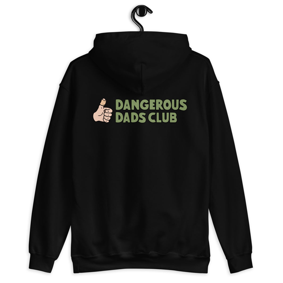 Dangerous Dads Club Hoodie - Green logo with light thumb