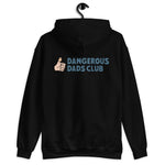 Dangerous Dads Club Hoodie - blue logo with light thumb