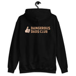 Dangerous Dads Club Hoodie - brown logo with light thumb