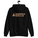 Dangerous Dads Club Hoodie - brown logo with tan thumb