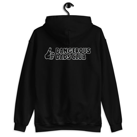 Dangerous Dads Club Hoodie - white outline logo