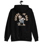 Gardening Brown Hair Light Skin Tone No-Glasses Bald Beard Dad Hoodie