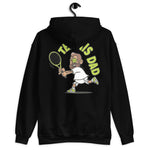 Tennis Brown Hair Tan Skin Tone No-Glasses Medium Beard Dad Hoodie