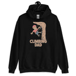 Climbing Blond Hair Tan Skin Tone No-Glasses Stubble Dad Hoodie