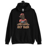 DIY Black Hair Dark Skin Tone Glasses Beard Dad Hoodie